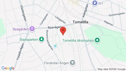 Apartments for rent i Tomelilla - kort over placeringen