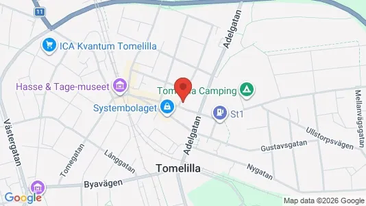 Apartments for rent i Tomelilla - kort over placeringen