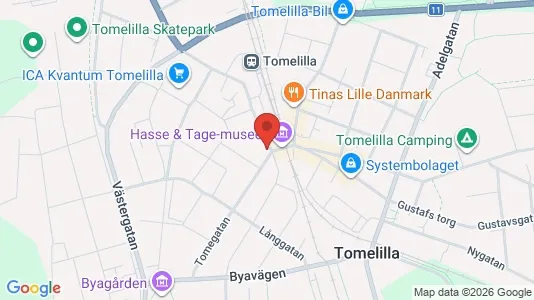 Apartments for rent i Tomelilla - kort over placeringen