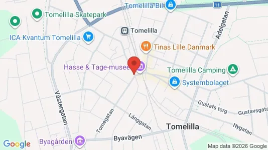 Apartments for rent i Tomelilla - kort over placeringen