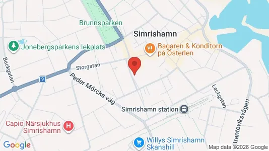 Apartments for rent i Simrishamn - kort over placeringen