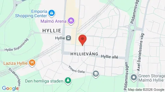 Apartments for rent i Hyllie - kort over placeringen