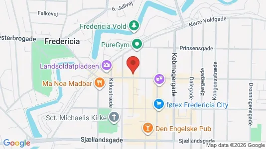 Apartments for rent i Fredericia - kort over placeringen