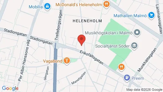 Apartments for rent i Malmö City - kort over placeringen