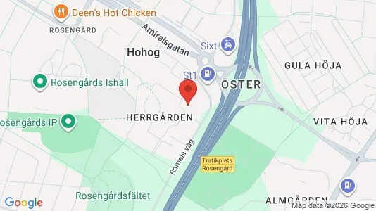 Apartments for rent i Rosengård - kort over placeringen