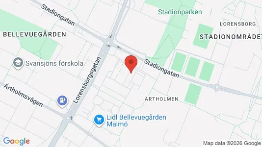 Apartments for rent i Malmö City - kort over placeringen