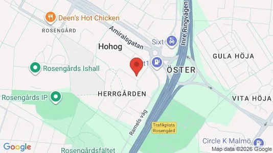 Apartments for rent i Rosengård - kort over placeringen