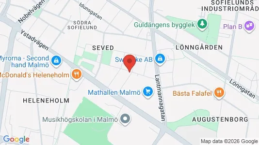 Apartments for rent i Sofielund - kort over placeringen