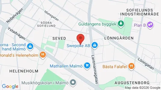 Apartments for rent i Sofielund - kort over placeringen