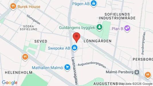 Apartments for rent i Sofielund - kort over placeringen