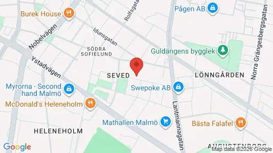 Apartments for rent i Sofielund - kort over placeringen
