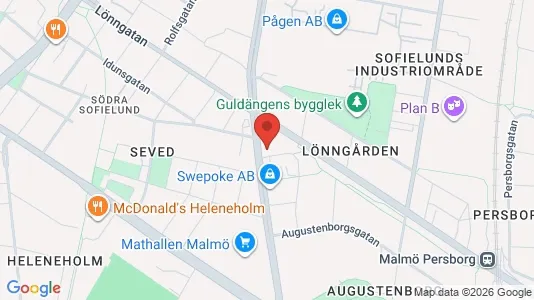 Apartments for rent i Sofielund - kort over placeringen