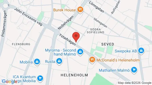 Apartments for rent i Sofielund - kort over placeringen