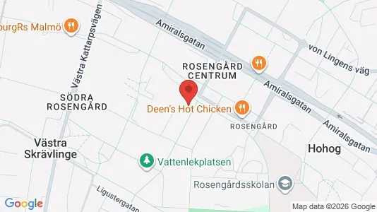 Apartments for rent i Rosengård - kort over placeringen
