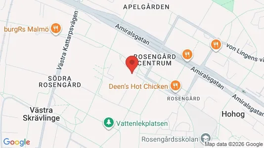 Apartments for rent i Rosengård - kort over placeringen