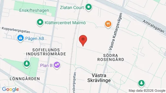 Apartments for rent i Rosengård - kort over placeringen