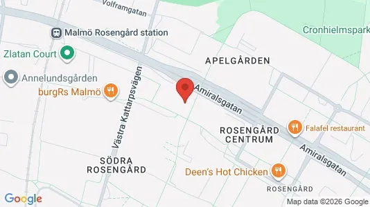 Apartments for rent i Rosengård - kort over placeringen