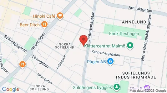 Apartments for rent i Sofielund - kort over placeringen