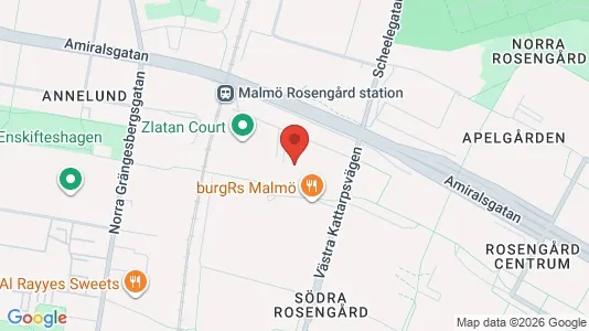 Apartments for rent i Rosengård - kort over placeringen