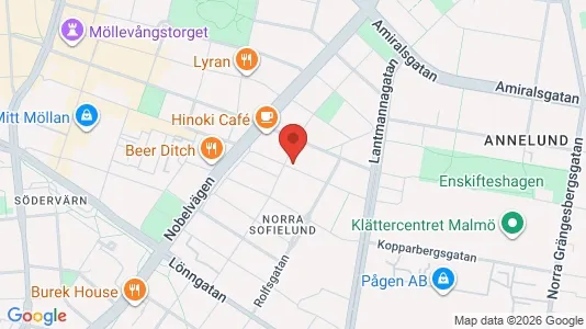 Apartments for rent i Sofielund - kort over placeringen