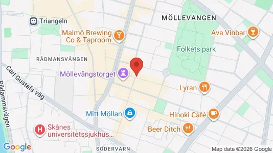 Apartments for rent i Malmö City - kort over placeringen