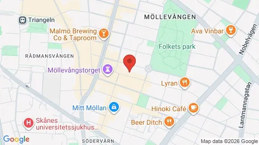 Apartments for rent i Malmö City - kort over placeringen