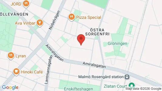 Apartments for rent i Malmö City - kort over placeringen