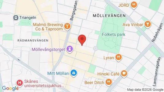 Apartments for rent i Malmö City - kort over placeringen