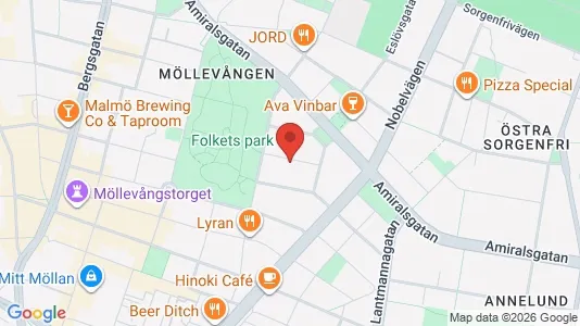 Apartments for rent i Malmö City - kort over placeringen