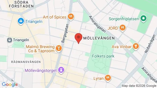 Apartments for rent i Malmö City - kort over placeringen