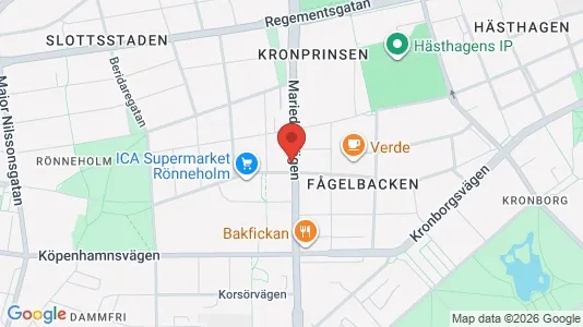 Apartments for rent i Malmö City - kort over placeringen