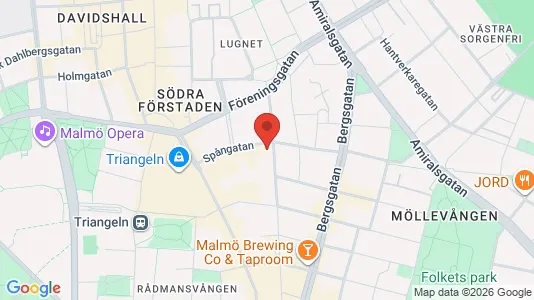 Apartments for rent i Malmö City - kort over placeringen
