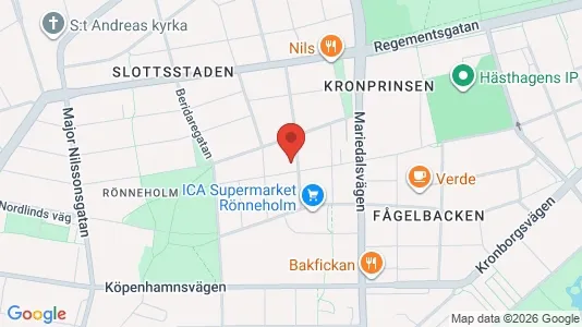 Apartments for rent i Malmö City - kort over placeringen