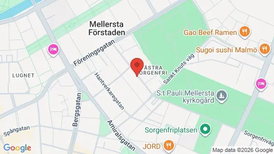 Apartments for rent i Malmö City - kort over placeringen