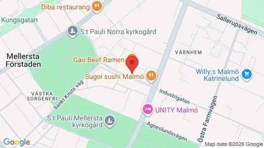Apartments for rent i Malmö City - kort over placeringen