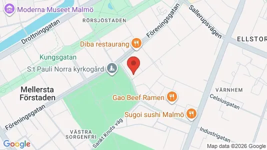 Apartments for rent i Malmö City - kort over placeringen