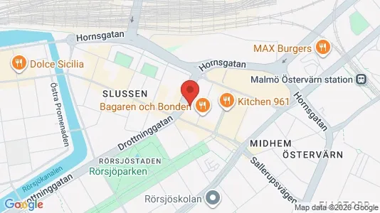 Apartments for rent i Malmö City - kort over placeringen