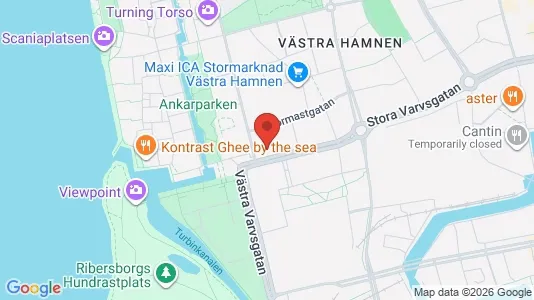 Apartments for rent i Malmö City - kort over placeringen