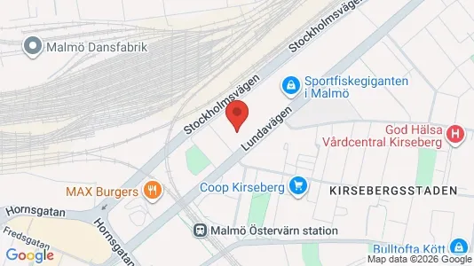 Apartments for rent i Kirseberg - kort over placeringen