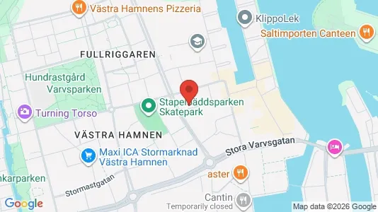 Apartments for rent i Malmö City - kort over placeringen