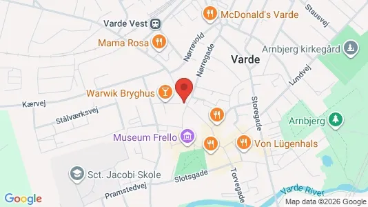 Apartments for rent i Varde - kort over placeringen