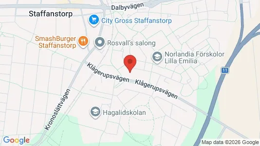 Apartments for rent i Staffanstorp - kort over placeringen