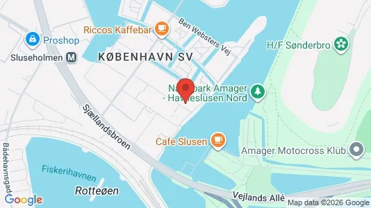 Apartments for rent i Copenhagen SV - kort over placeringen
