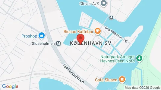 Rooms for rent i Copenhagen S - kort over placeringen