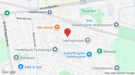 Apartments for rent i Hedehusene - kort over placeringen