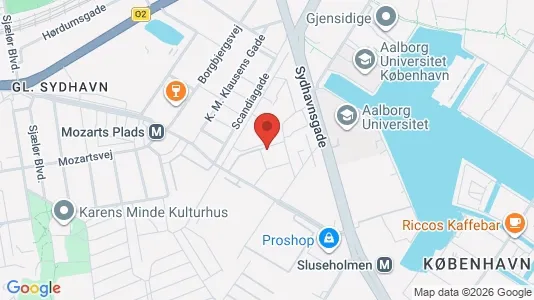 Apartments for rent i Copenhagen SV - kort over placeringen