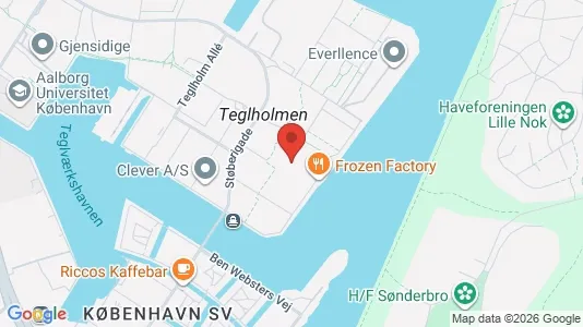 Apartments for rent i Copenhagen SV - kort over placeringen