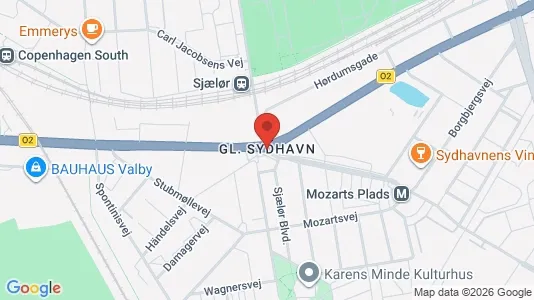 Rooms for rent i Copenhagen SV - kort over placeringen