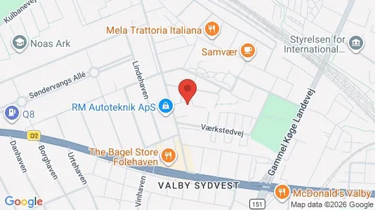 Apartments for rent i Valby - kort over placeringen