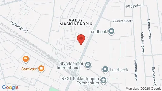 Apartments for rent i Valby - kort over placeringen